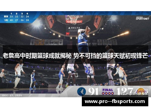 老詹高中时期篮球成就揭秘 势不可挡的篮球天赋初现锋芒