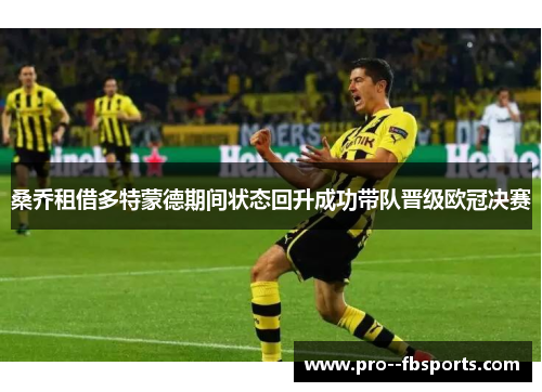 桑乔租借多特蒙德期间状态回升成功带队晋级欧冠决赛